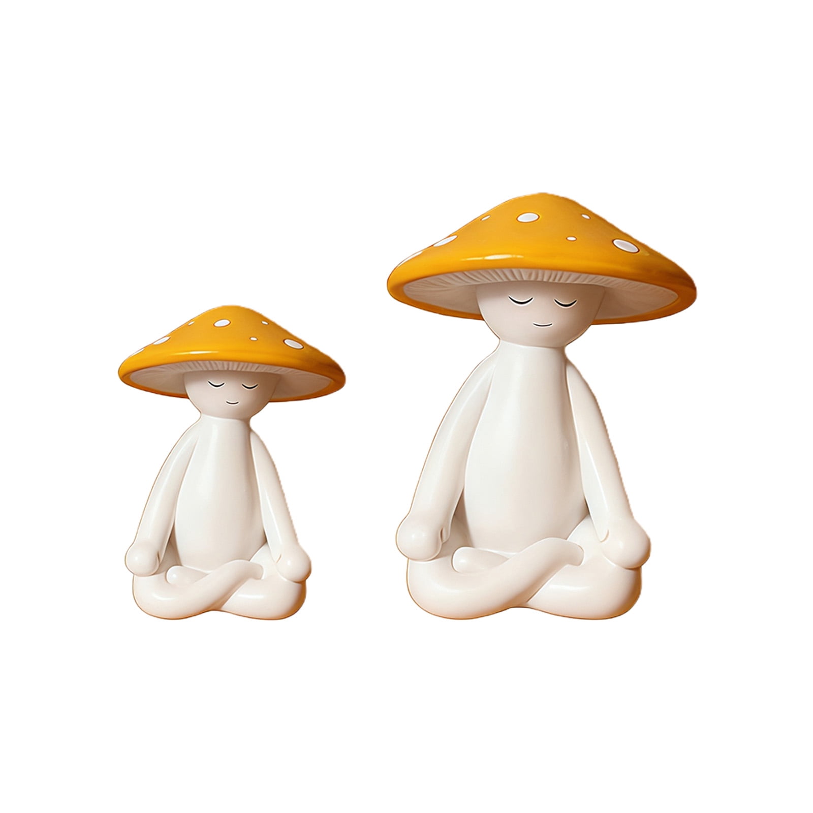 Garden Statue Fairys Garden Accessories Centrepieces Meditations Mushroom Figurines Sculptures Miniature Landscape Decor