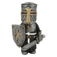 Garden Statue Knight Dwarf Guard Armor Miniature Knights Sculpture for