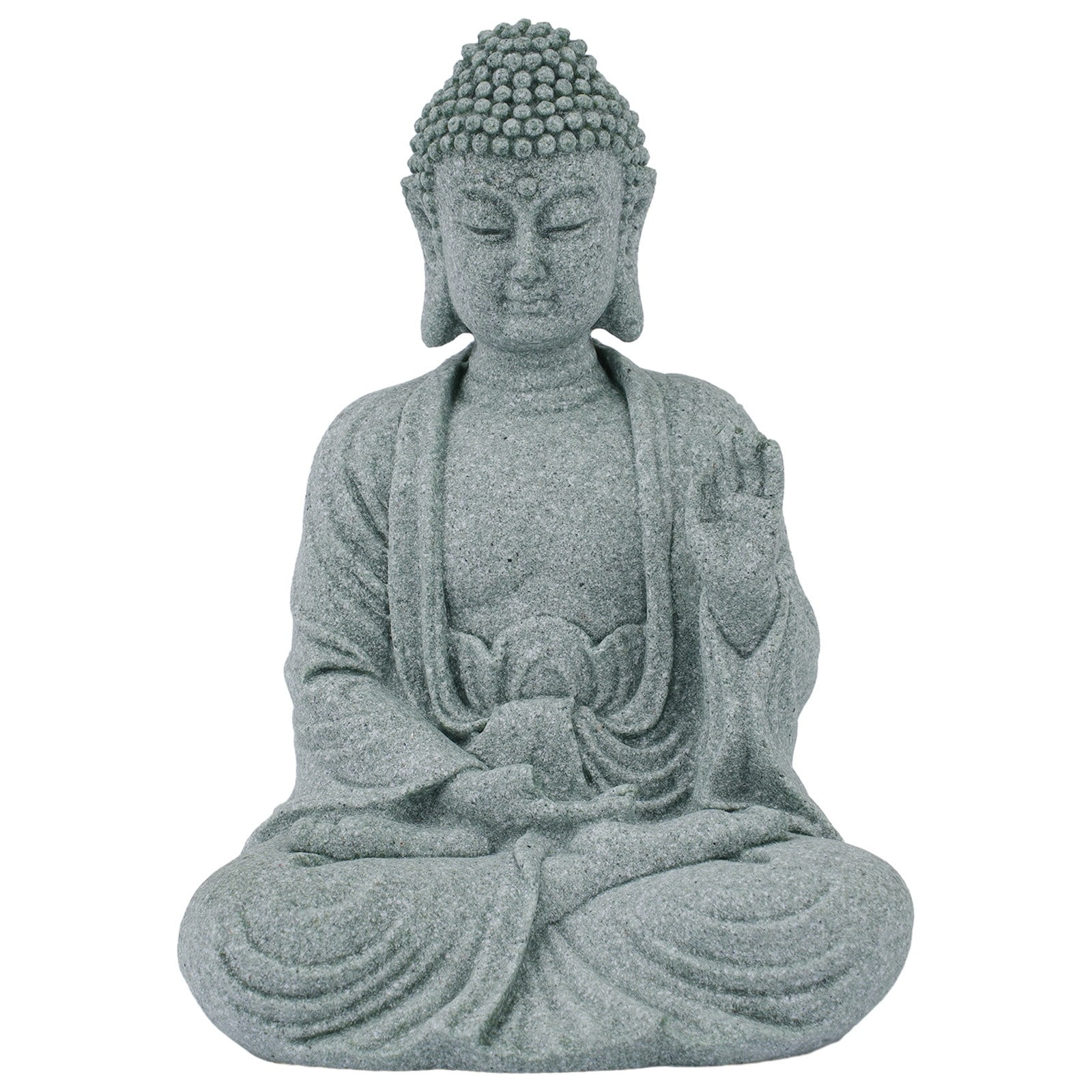 Garden Statue Outdoor Indoor Ornament Zen Meditation Decor Resin Stone ...