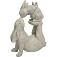 thumbnail image 1 of Garden Statues Kissing Bunny Sulpture - Garden Décor Rabbit Collectible Figurines Yard Decorations Outdoor 11.8" L x 4.8" W x 14.6" H, 1 of 15