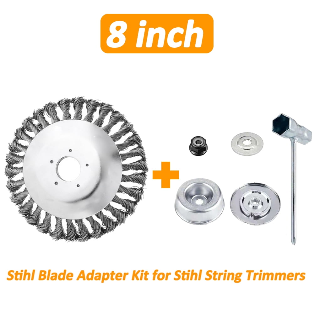 Garden Steel Wire Grass Trimmer Head Rounded Edge Weed Trimmer Removal