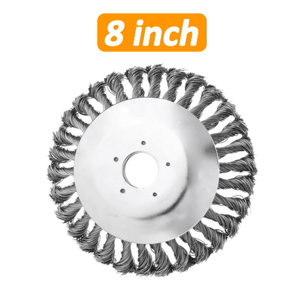Garden Steel Wire Grass Trimmer Head Rounded Edge Weed Trimmer Removal