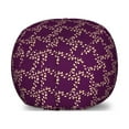 thumbnail image 1 of Garden Storage Toy Bag Chair, Botanical Swirly Leafage Branches Curling Foliage Frame Retro Design Pattern, Stuffed Animal Organizer Washable Bag, Small Size, Purple and Beige, by Ambesonne, 1 of 3