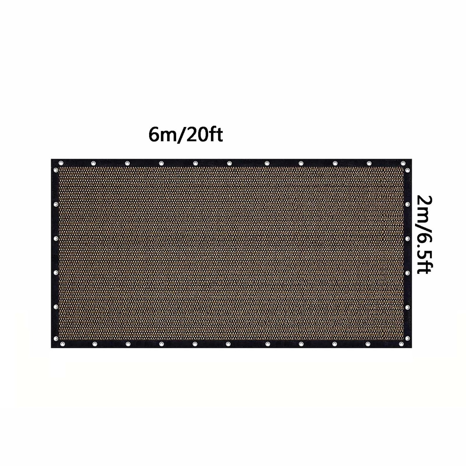 Garden Sunshade Cloth With Grommets - 90 Percent UV Block Polyethylene Shade Fabric For Patio Pergola Carport 8x10 Ft
