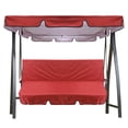 thumbnail image 1 of Garden Swing Canopy Cover Set Seat Swing Replacement Cushions Cover and Seat Cushion Cover, 76.7*49.2*5.9inch, 1 of 8