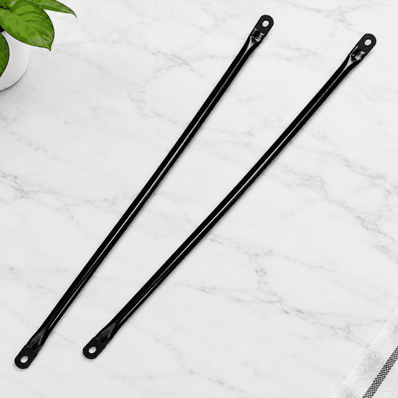 Garden Swing Hanging Rod, Swing seat Replacement Load-Bearing Hanging arm, Round Metal Rod, Swing Set Crossbar. 2 Pieces, Black Metal (70.5 cm / 27.75 inches)