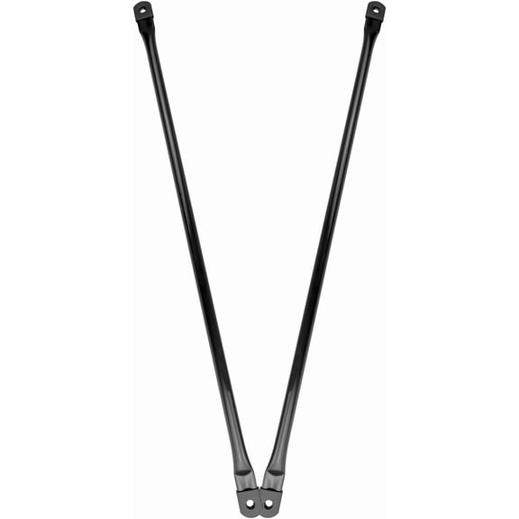 100 cm Black Metal Garden Swing Replacement Rods, 39.4 Inch Round Hanging Rod Set (2 Pack)