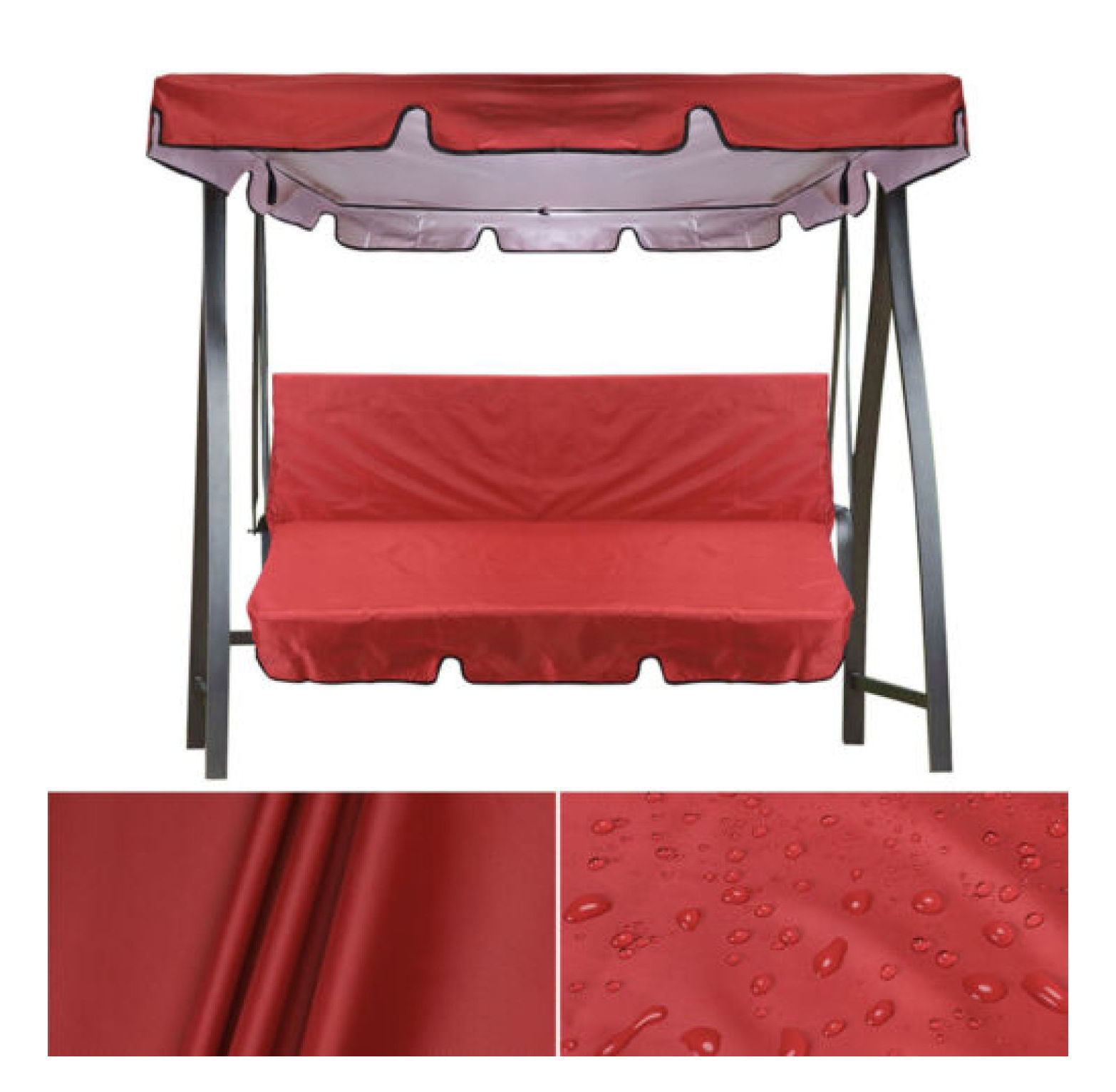 Garden Swing Top Cover Canopy Replacement Patio Outdoor Chair Rain