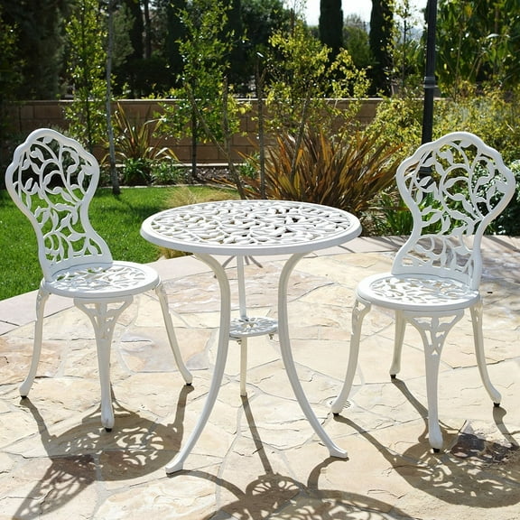 Garden Table & Chairs - White