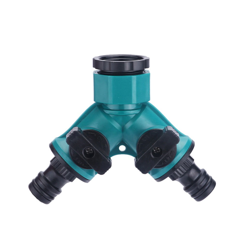 Garden Tap Hose Connectors Splitters Y type Water Diverter Valve 2 Way