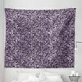 thumbnail image 1 of Garden Tapestry, Flourishing Lilies in Purple Shades Vintage Style Spring Bouquet, Fabric Wall Hanging Decor for Bedroom Living Room Dorm, 5 Sizes, Pale Lilac Eggplant, by Ambesonne, 1 of 1