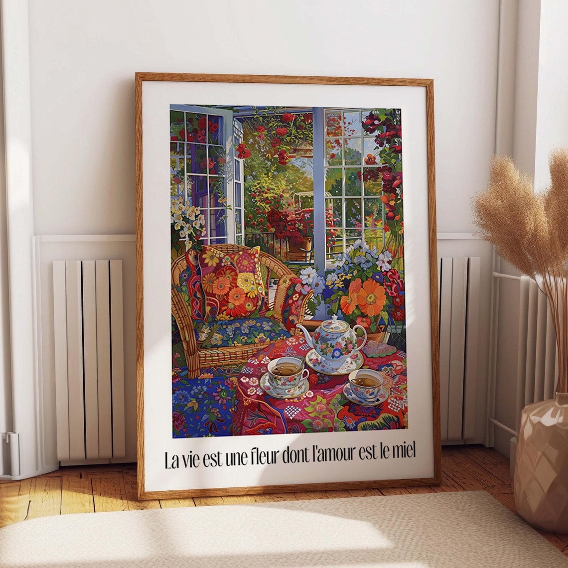 garden-tea-time-wall-art-lush-floral-and-wicker-chair-poster-flower