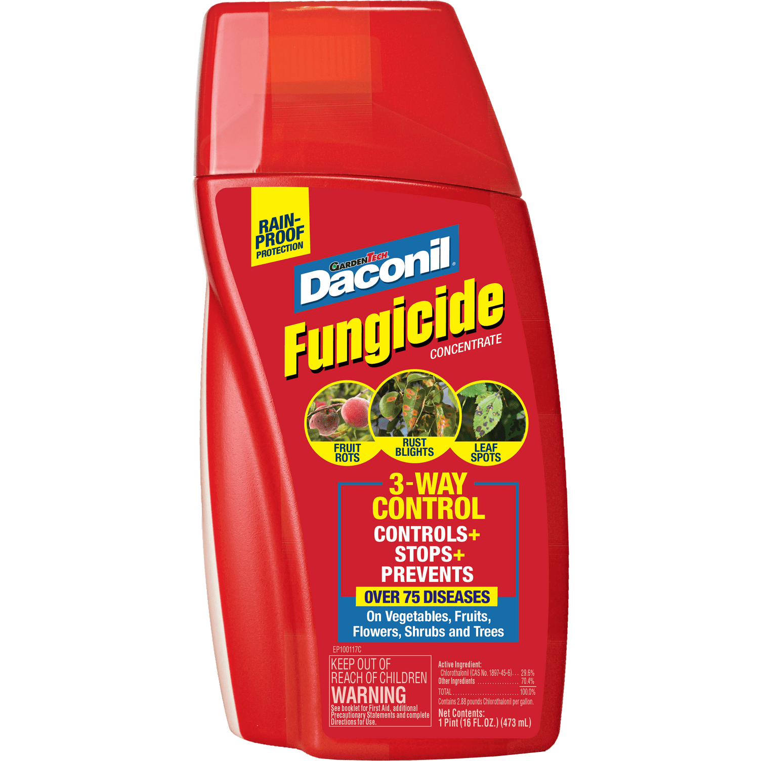 Garden Tech Daconil Fungicide 3-Way Control, Concentrate, 16  fl. oz., 1 Count