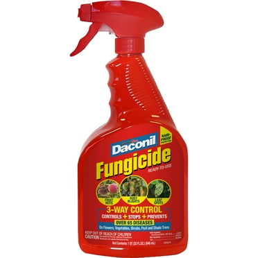 Garden Tech Daconil Fungicide 3-Way Control, Ready-to-Use Spray, 32 oz, 1 Spray Bottle