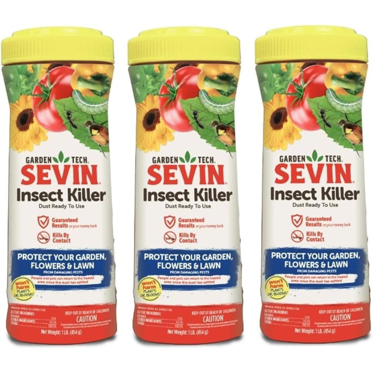 JGSP Garden Tech Dust Bug Killer Multiple Insects Carbaryl 3 / Pack
