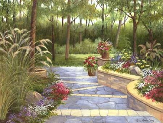Garden Terrace Canvas Art - Lene Alston Casey (18 x 24)