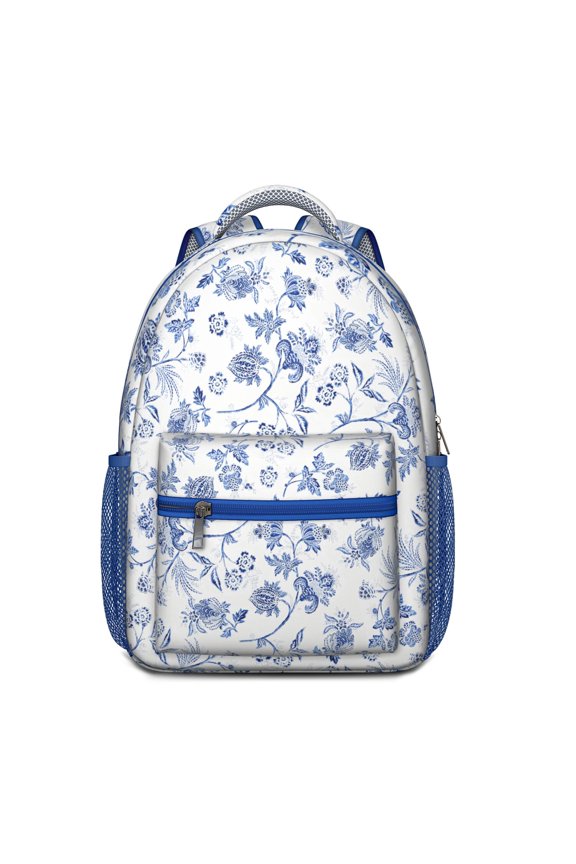Garden Theme Waterproof Backpack - Lightweight Breathable School Bag with Spinal Support