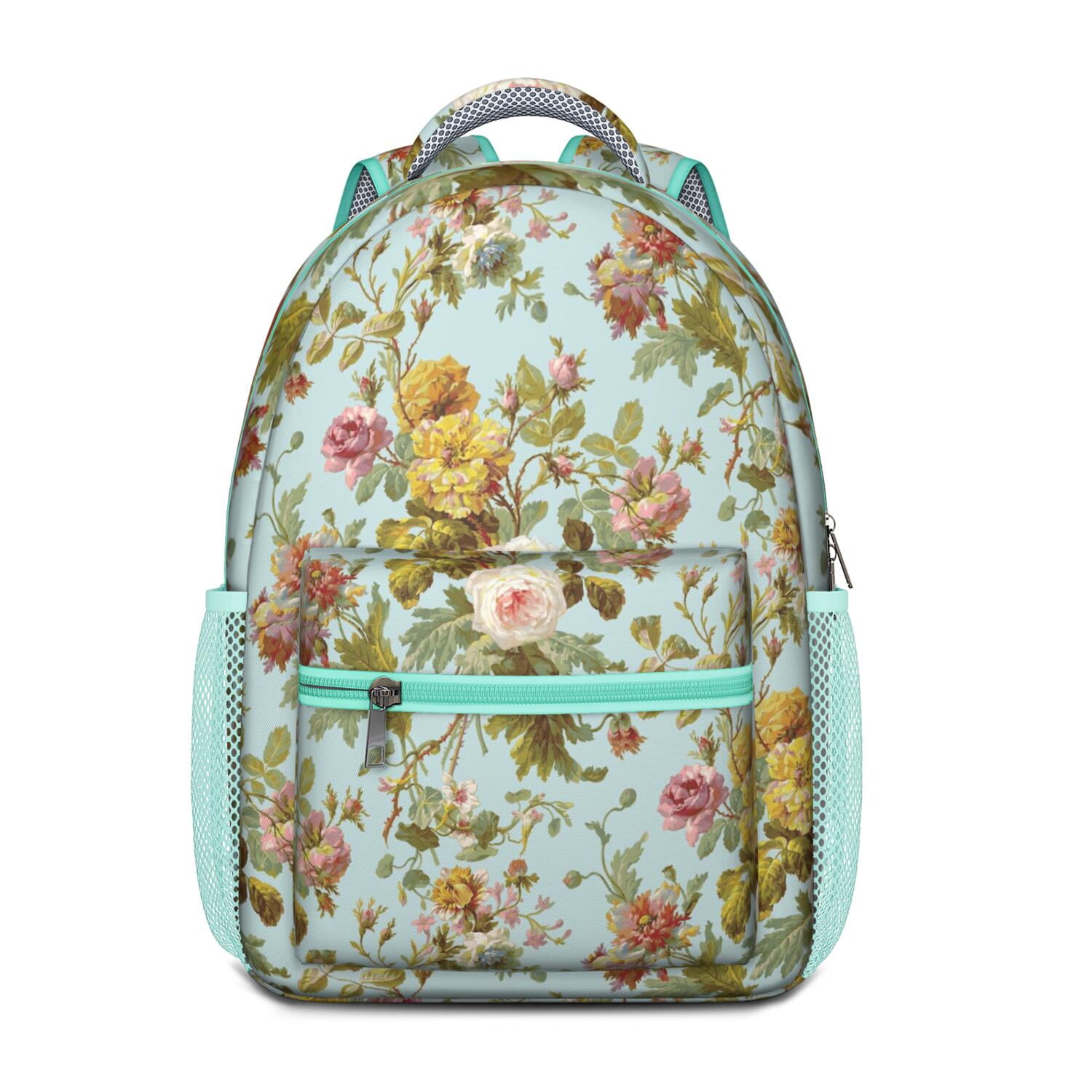 Garden Theme Waterproof Backpack - Lightweight Breathable School Bag with Spinal Support