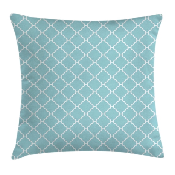 Garden Throw Pillow Cushion Cover, Big and Small Florets Daisies Spring Field Rural Cottage Corsage Zen Decor, Decorative Square Accent Pillow Case, 24 X 24 Inches, Light Blue White, by Ambesonne