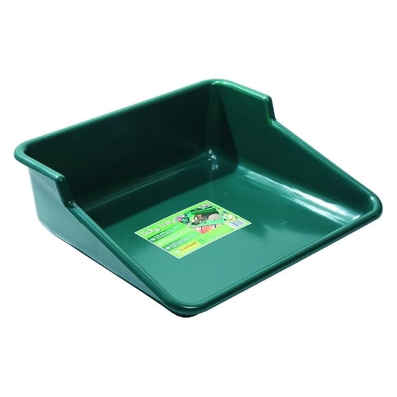 Garden Tidy Tray Green, 24.5" L x 22" W x 8" H Sturdy One-Piece Potting Tray, Indoor/Outdoor Gardening, Recycled Plastic, Lightweight, Versatile Use