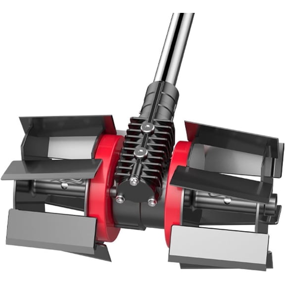 Garden Tiller Cultivator Attachment - Metal Multi-Functional Lawn Mower Accessory with Hoeing, Furrowing and Soil Loosening Wheels for Farming