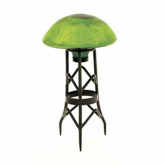 Garden Toad Stool - Fern Green Crackle
