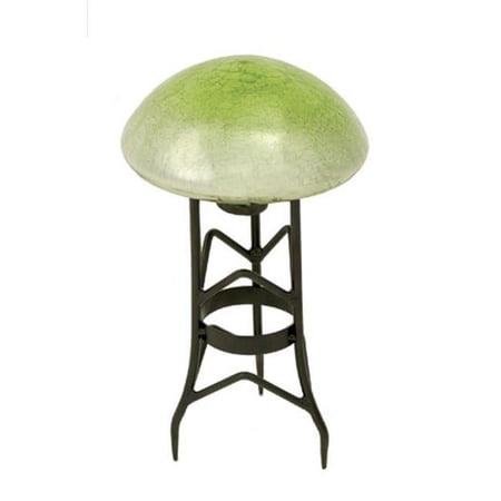 Garden Toad Stool - Light Green Crackle