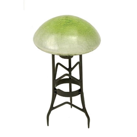 Garden Toad Stool - Light Green Crackle