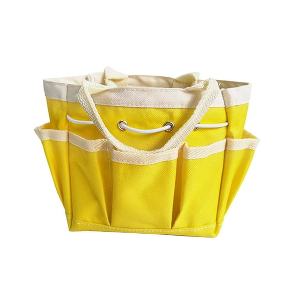 Garden Tool Bag Garden Tote Organizer Bag Supplies, Wear Resistant Multipurpose Tool Storage Bag Gardening Tote Bag for Lawn, Gardening Men Yellow