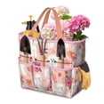 thumbnail image 1 of Garden Tool Bag,Pink Bichon Frise and Flower Garden Tool Organizer,Garden Gifts,Waterproof Multi-Pocket Garden Tool Storage 11.8x5.5x11.4 Inch(Tools NOT Included), 1 of 6