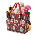 thumbnail image 1 of Garden Tool Bag,Pink Bichon Frise Garden Tool Organizer,Garden Gifts,Waterproof Multi-Pocket Garden Tool Storage 11.8x5.5x11.4 Inch(Tools NOT Included), 1 of 6
