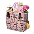 thumbnail image 1 of Garden Tool Bag,Pink Border Collie Dog and Flower Floral Garden Tool Organizer,Garden Gifts,Waterproof Multi-Pocket Garden Tool Storage 11.8x5.5x11.4 Inch(Tools NOT Included), 1 of 6