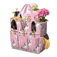 thumbnail image 1 of Garden Tool Bag,Pink French Bulldog Love Heart Garden Tool Organizer,Garden Gifts,Waterproof Multi-Pocket Garden Tool Storage 11.8x5.5x11.4 Inch(Tools NOT Included), 1 of 6