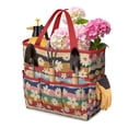 thumbnail image 1 of Garden Tool Bag,Pioneer Flower Floral Print Pattern Garden Tool Organizer,Garden Gifts,Waterproof Multi-Pocket Garden Tool Storage 11.8x5.5x11.4 Inch(Tools NOT Included), 1 of 6