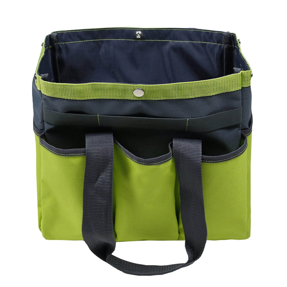 Garden Tool Carrier Gardening Tool Storage Tote Multi-pockets Lawn Yard Carrier
