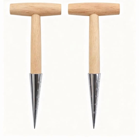 Garden Tool Hand Dibbler Seed Planter Tool Seed Dispenser Hole Digger for Planting Small Seeds Seedlings Sowing Seeds Transplanting Plants Planting Bulbs