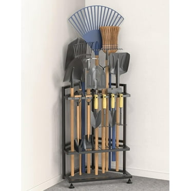 CVIUBNIP Garden Tool Organizer Holder Heavy Duty Steel Rack to 60 Long ...