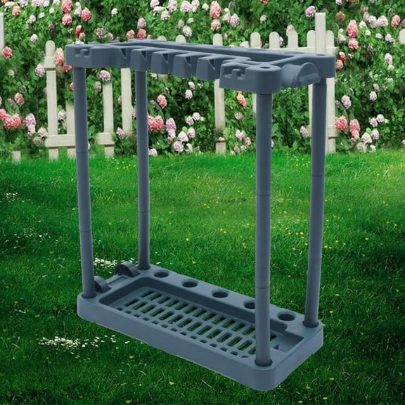 Garden Tool Organizer,Garden Garage Tool Rack Organizer Broom Mop Holder Utility Storage Stand Tower