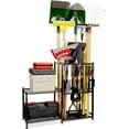 Garden Tool Organizer,Garden Tool Storage with 2Tier Metal Shelves