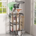 thumbnail image 1 of Garden Tool Organizer Storage, Yard Tool Organizer, Heavy Duty Garden Tool Rack Stand with Extra Hooks, 1 of 7