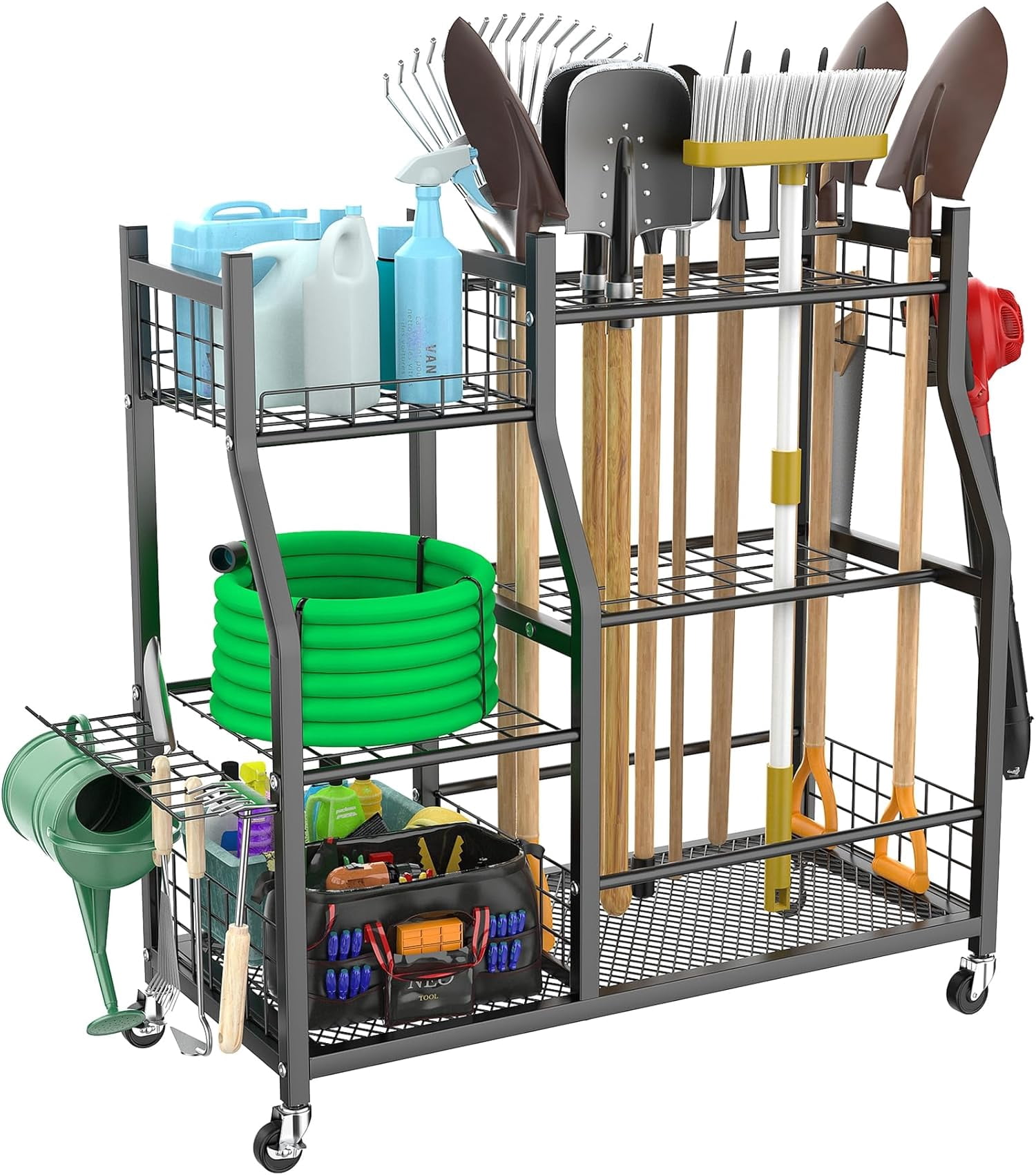 garden-tool-organizer-with-wheels-for-garage-large-storage-capacity