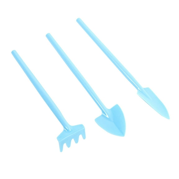 Garden Tool Set 3 Piece Mini Shovel Hoe for Succulent Planting Small Potted Transfer Gardening Tools Pink Black Blue Green Durable Lightweight