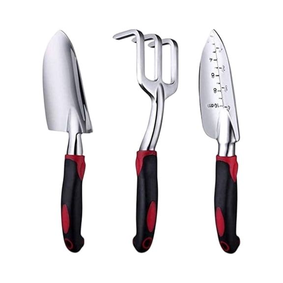 Garden Tool Set Complete Gardening Tools Kit With Spade Trowel Rake Weeder Ergonomic Handles RustResistant Materials For Planting Weeding Outdoor Care Size *.* Ideal For