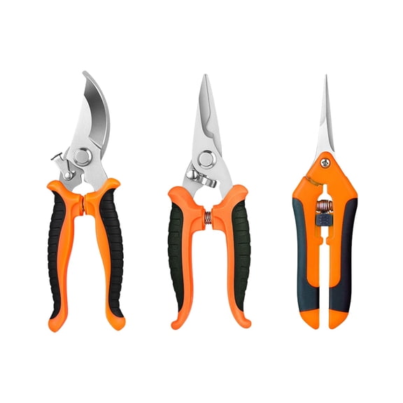Garden Tool Set, Gardening Tool Set Stainless Steel Scissors for Branches Flowers Courtyard Multi Purpose Household Use