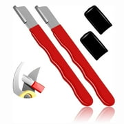 Garden Tool Sharpener - Portable Blade Sharpener for Axe, Machete, Hedge Shears, Scissors, Hatchets, and Pocket Knife - Sharpener.(2pcs)