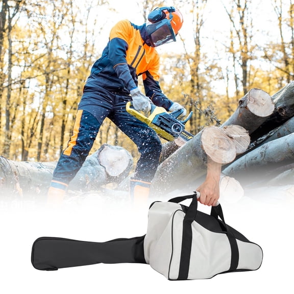 Garden Tool Storage Bag, Portable Large Capacity Oxford Cloth Chainsaw Maintenance Tools Shoulder Bag, Multi-Purpose Pockets for Tools, Waterproof & Durable Design