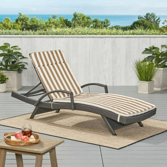 Garden Tools 52005.00CUSH-BRW (2PCS)Salem Outdoor Chaise Lounge Cushion (Without Chaise Lounge),Outdoor Furniture