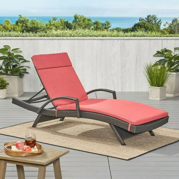 Garden Tools 52005.00CUSH-RED (2PCS) SALEM Outdoor Lounge Cushion (without Chaise Lounge),Outdoor Furniture