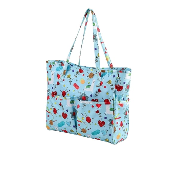 Garden Tools Bag, Water-proof Floral Oxford Garden Tote Home Organizer Gardening Tool Bag Kit Holder with 8 Pockets for Indoor and Outdoor Gardening