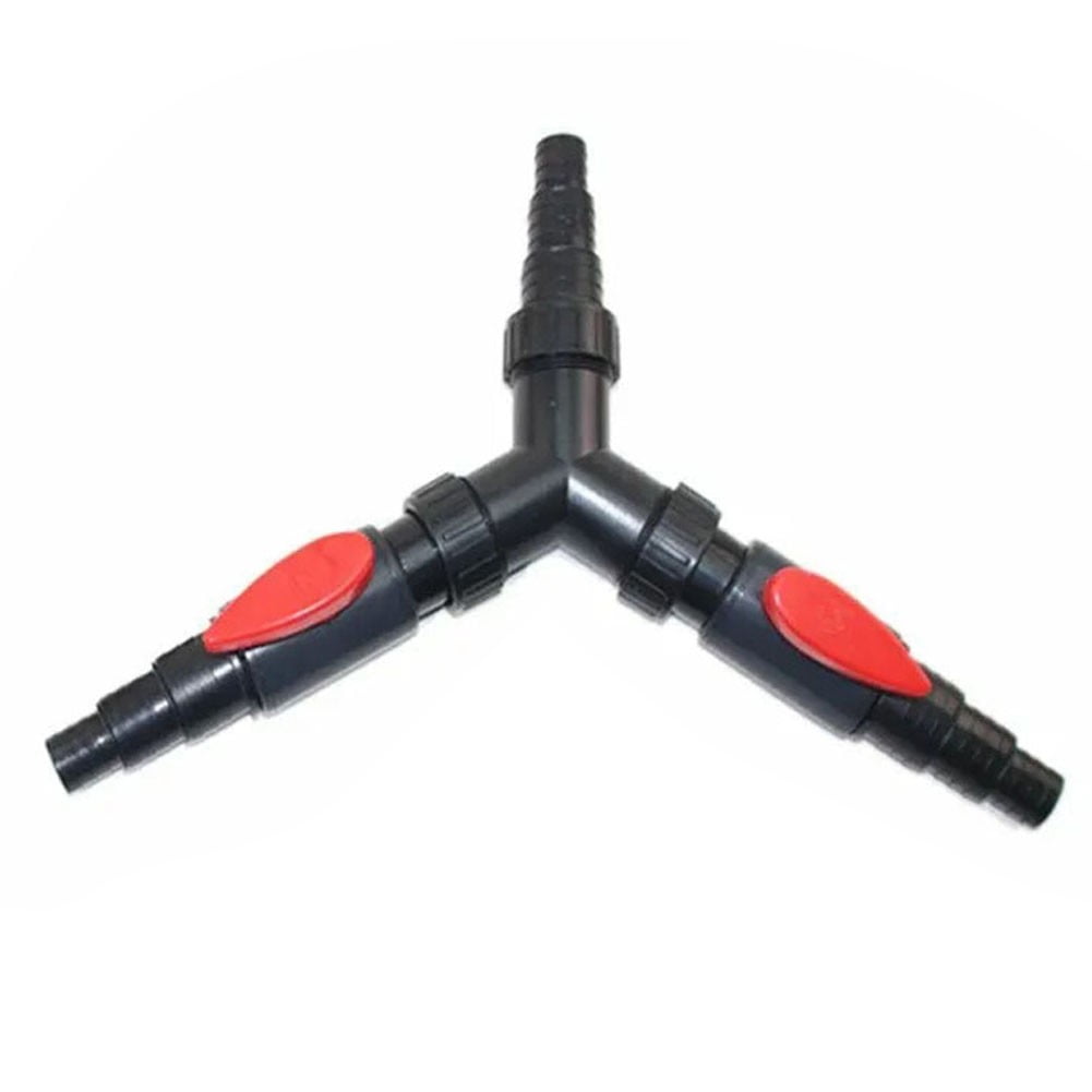 Y Connector For Pond Pump Hose – Adjustable Water Distributor With Flow Control Valves (20mm/25mm)